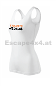 Damen Tanktop in weiss - Escape4x4 - Design 1
